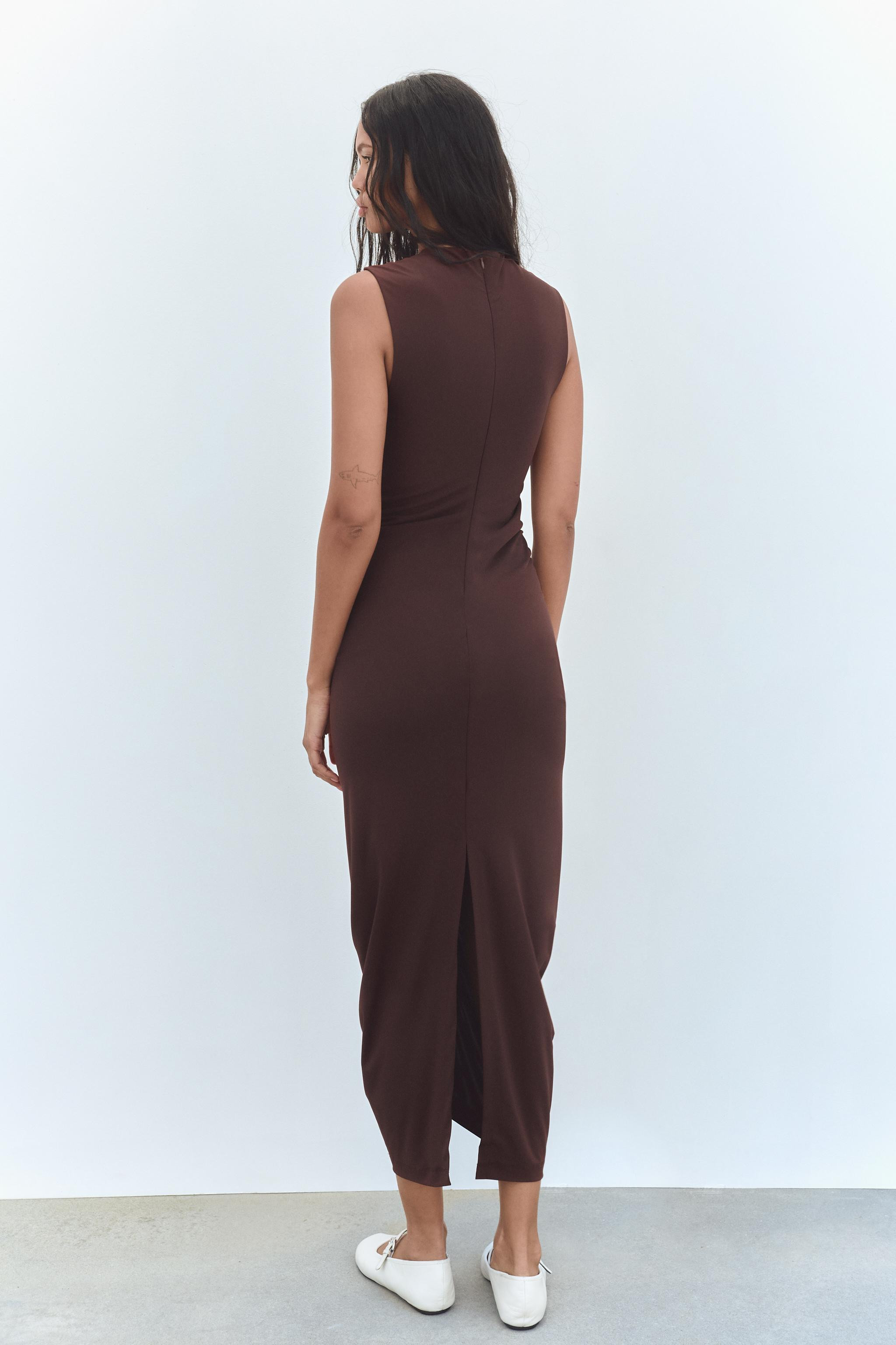 CENTRAL RUFFLED MIDI DRESS | Zara US