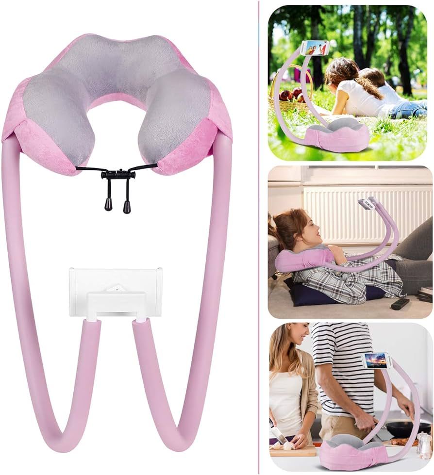 AIMI Neck Pillow Phone Holder, Cell Phone Holder, Suitable for Home,Travel, Outdoor,Comfort, Stab... | Amazon (US)