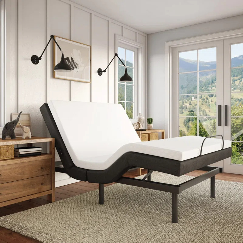 Wayfair Sleep™ 15" Massaging Zero Gravity Adjustable Bed with Wireless Remote | Wayfair North America