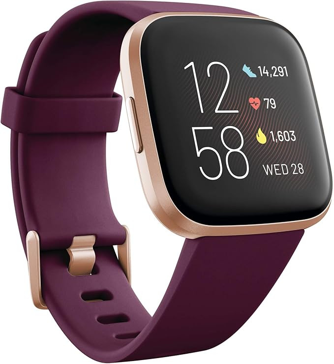 Fitbit Versa 2 Health and Fitness Smartwatch with Heart Rate, Music, Alexa Built-In, Sleep and Sw... | Amazon (US)