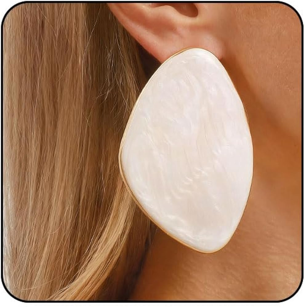 Statement Earrings for Women Big Earrings Large Statement Earrings Chunky Irregular Geometric Dro... | Amazon (US)