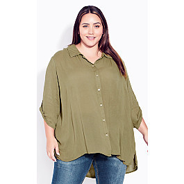 Island Breeze Tunic - olive | Avenue
