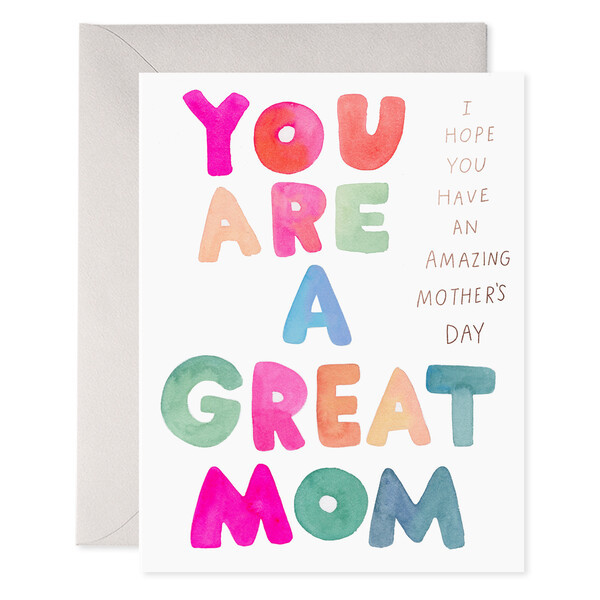 Great Mom Mother's Day Card, Multi | Maisonette