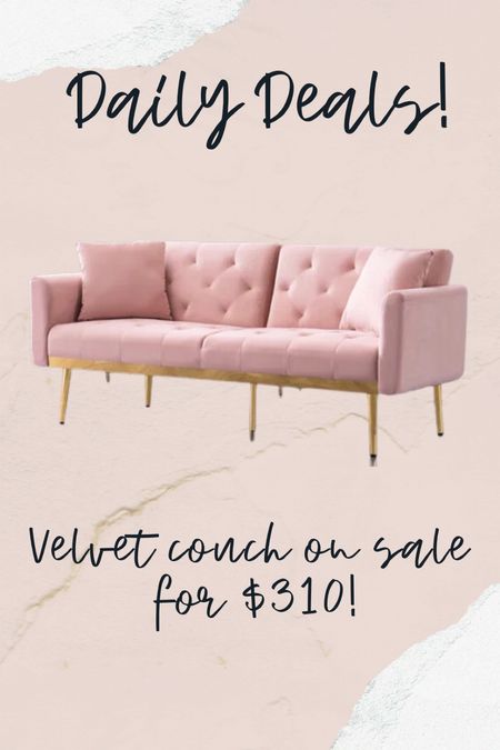 Pink velvet couch on sale 

#LTKsalealert #LTKFind #LTKhome