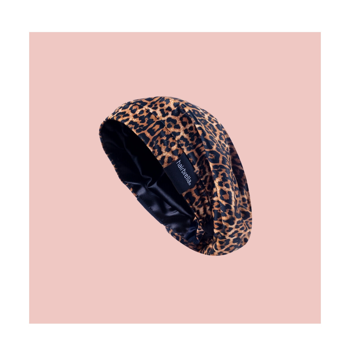 Hairbrella Satin-Lined Adjustable Sleep Cap Frizz-Free Protection - Leopard | Macy's