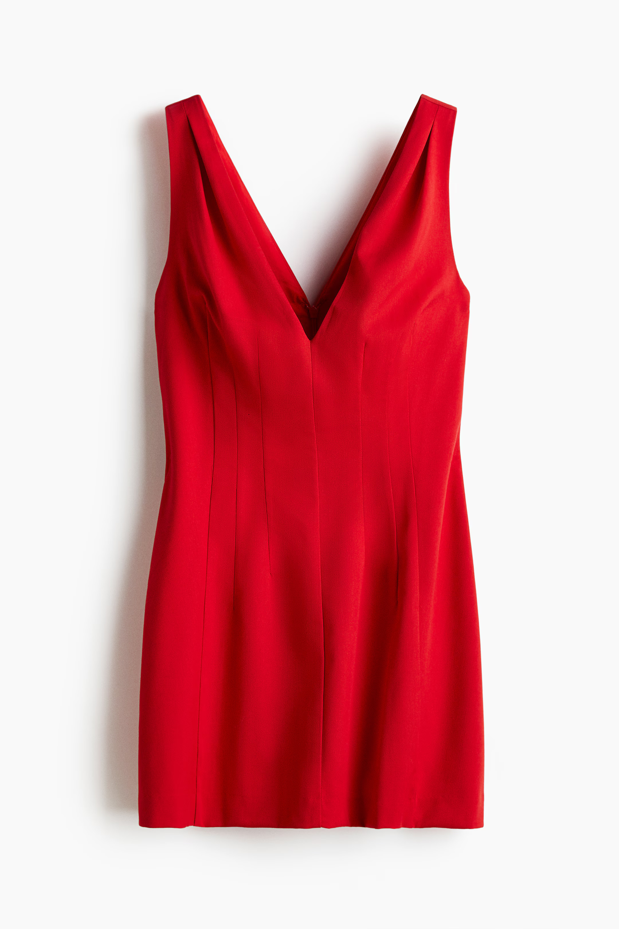 Defined-Waist V-Neck Dress | H&M (US + CA)