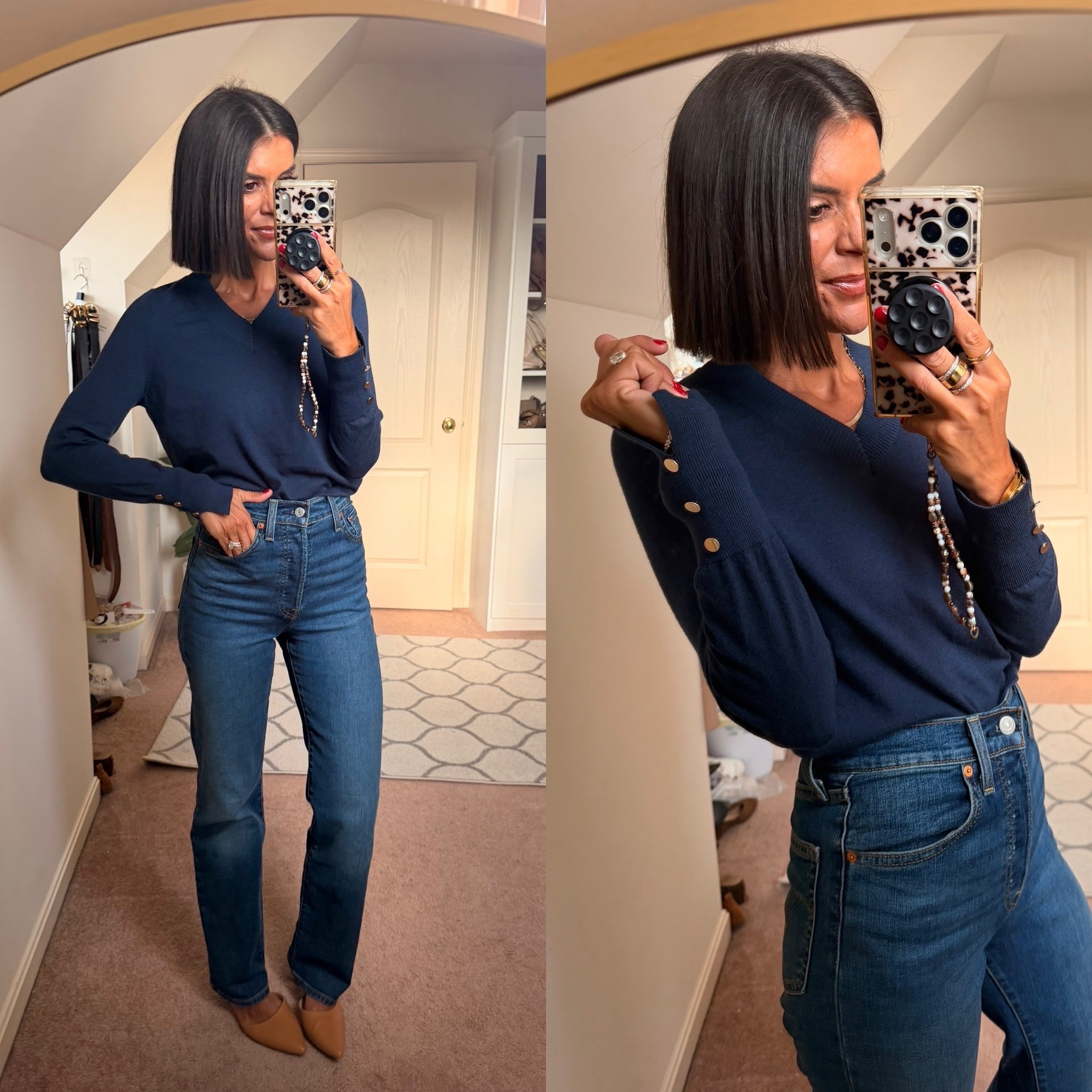Size small in sweater size 24 in jeans

#LTKootd #LTKdayinmylife #LTKmomlife