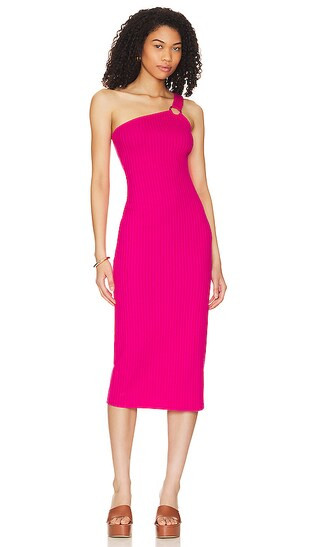 x REVOLVE Astrid Midi Dress in Pink | Revolve Clothing (Global)