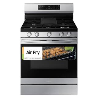 Samsung 6 cu. ft. Smart Wi-Fi Enabled Convection Gas Range with No Preheat AirFry in Stainless St... | The Home Depot