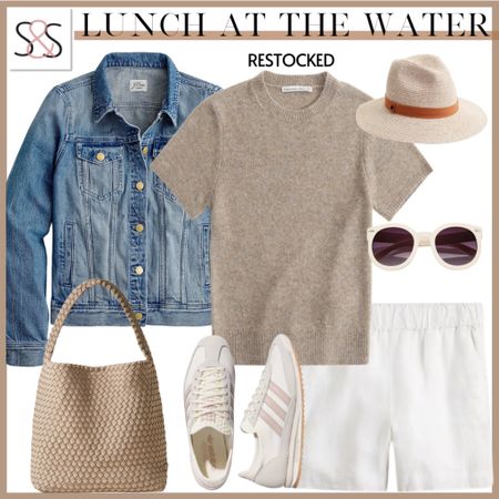 A great way to upscale your dinner outfit on the beach! A neutral top with white shorts and these Adidas sneakers make for a comfy and polished summer outfit!

#LTKFindsUnder50 #LTKSeasonal #LTKTravel