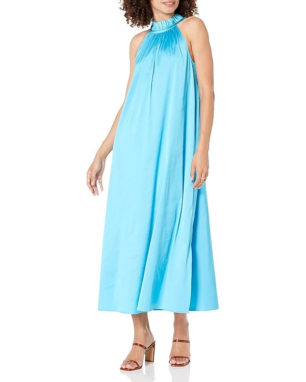 The Drop Women's Arlette Silky Stretch Halter Maxi Dress | Amazon (US)