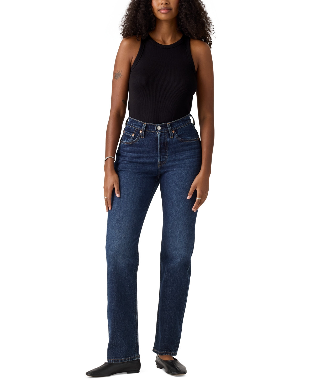 Levi's Women's 501 Curve High-Rise Straight-Leg Jeans - Mild Salsa | Macy's