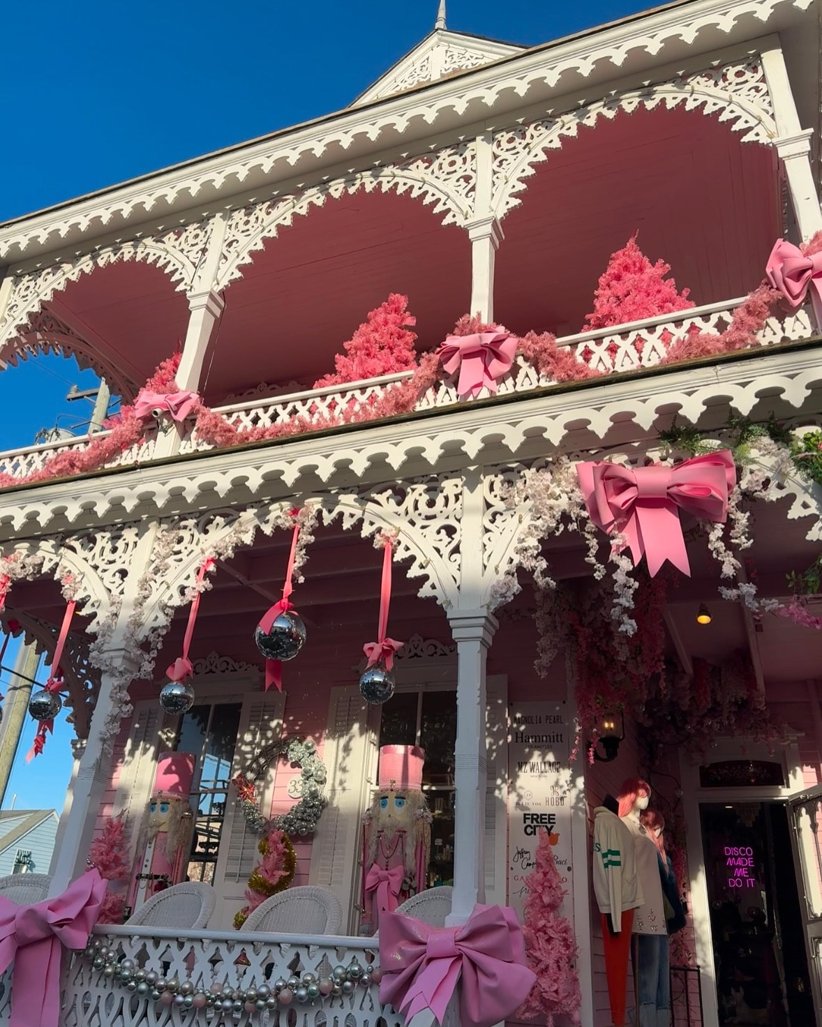 views of christmas 2024 at the shore 🎄 #christmas #capemay #capemaycourthouse #christmasdecor #foodie #foodies #homefortheholidays