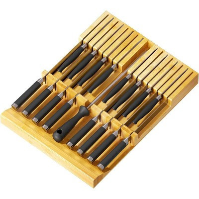 Knife Drawer Organizer Insert (16 Knife Slots and 1 Sharpener Slot) | Target