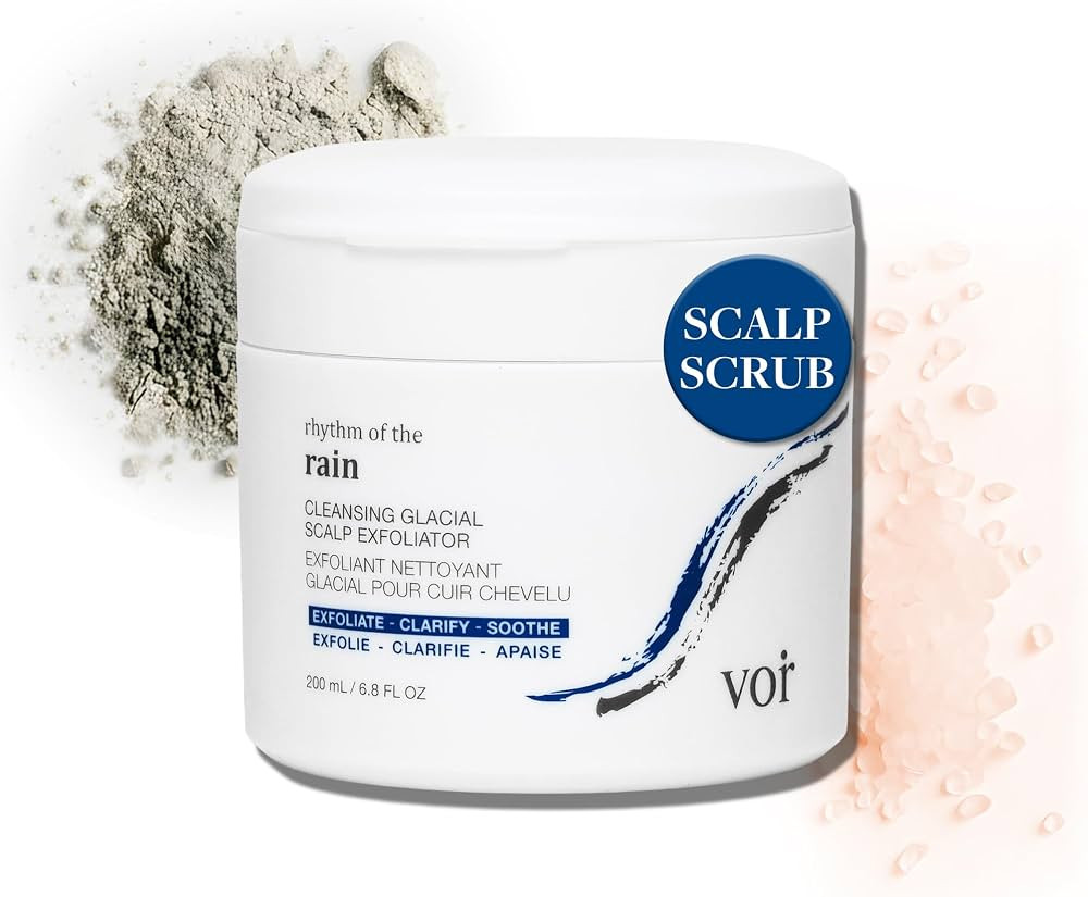 Voir Haircare Scalp Exfoliator & Scalp Scrub for Refreshed, Clean Scalp, Helps Clear Buildup with Canadian Glacial Oceanic Clay, Scalp Cleanser Salt Exfoliating Scrub for All Hair Types | Amazon (CA)