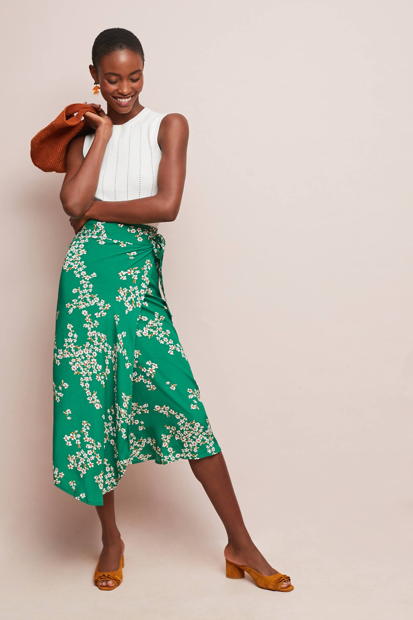 Faithfull Cap Estel Wrap Skirt | Anthropologie (US)