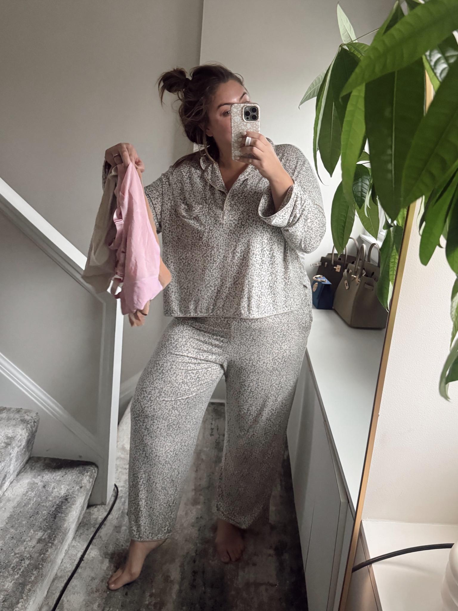 Deciding which wire free bra to wear with one of my favorite pajamas — wearing size XXL in pajamas / typically wear 2XL in EBY bras (currently on sale for 40% off & stackable with my code CARALYN15 for an extra 15% off through 12/31). 

#LTKMidsize #LTKStyleTip #LTKSaleAlert