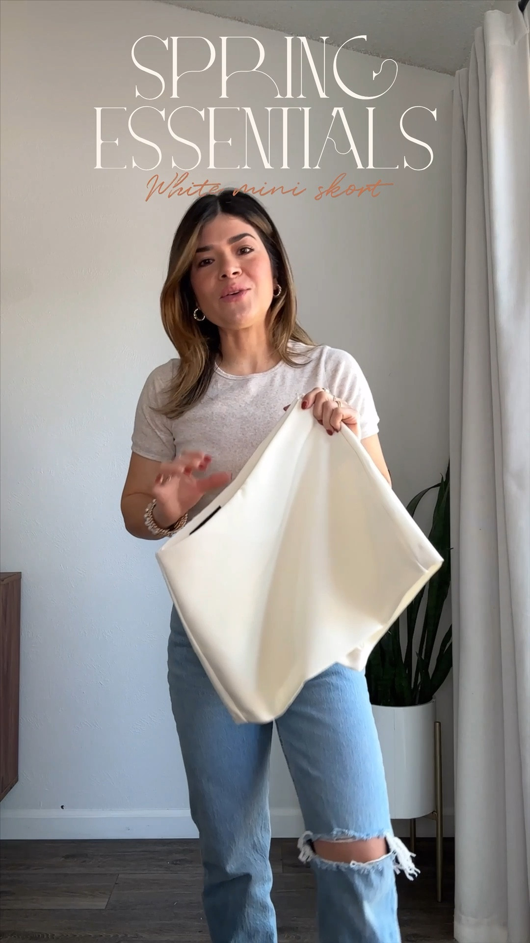 Found us the perfect mini skirt for spring and summer! It’s such a fun and chic piece to have in our closets. It fits tts.
I’m wearing size small.
Look 1
Top size xs

Look 2
Blazer size small
Top size xs

Look 3 
Shirt size small

Look 4
Tee size small#LTKWatchNow

#LTKFindsUnder50 #LTKStyleTip