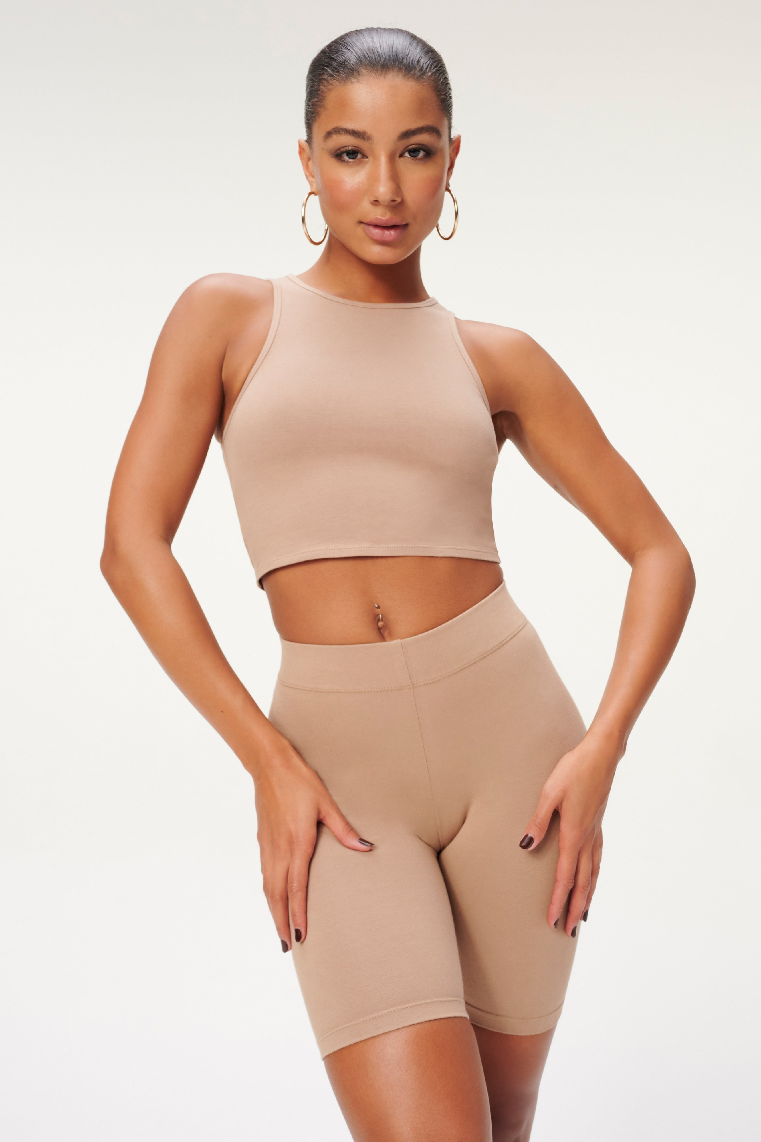 ESSENTIAL CUT IN CROP TOP | PUTTY001 | Good American
