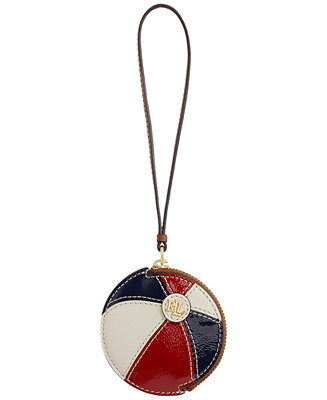 Leather Small Beach Ball Pouch Charm | Macy's