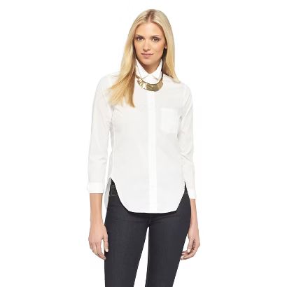 Women's Button Down Shirt Fresh White | Target