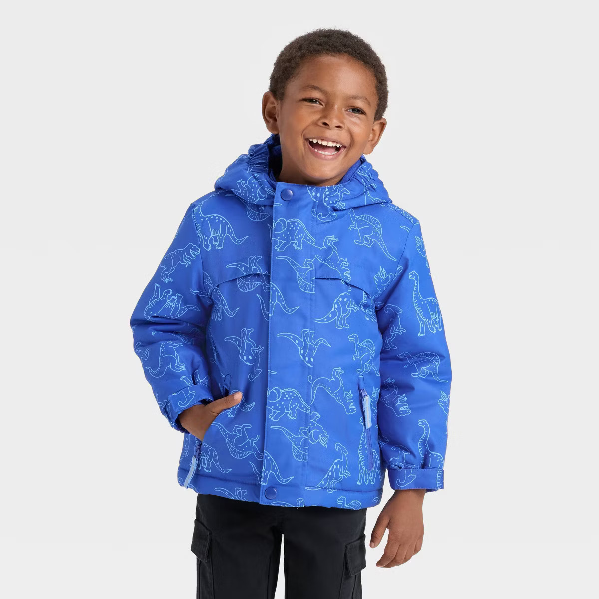 Toddler Boys' Dino 3-in-1 Snowplay Jacket - Cat & Jack™ Blue | Target