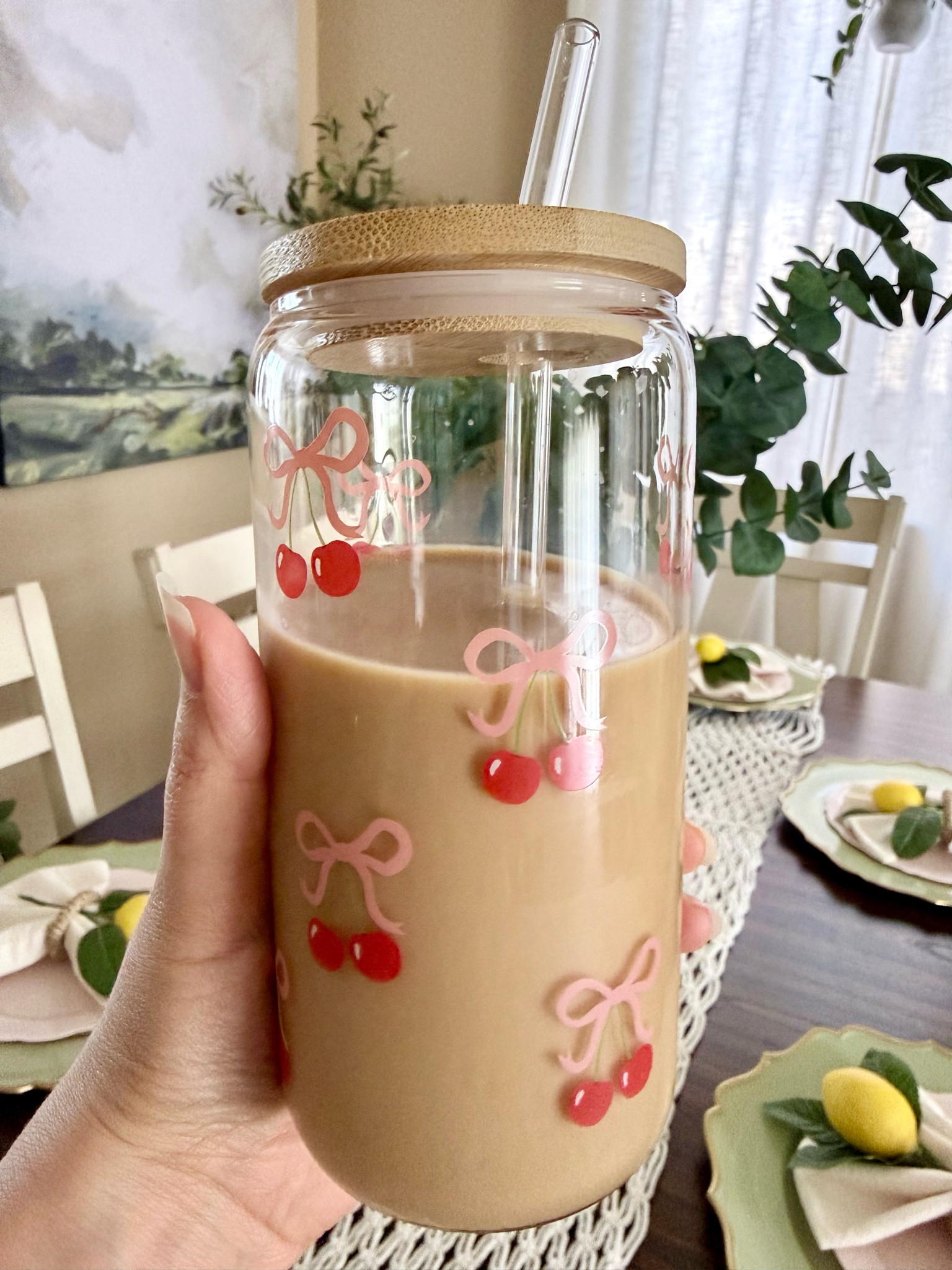 Perfect glass for iced coffee, smoothies or protein shakes. Just under $10! I love that it comes with lid and 2 straws.

#LTKSeasonal #LTKHome #LTKSaleAlert