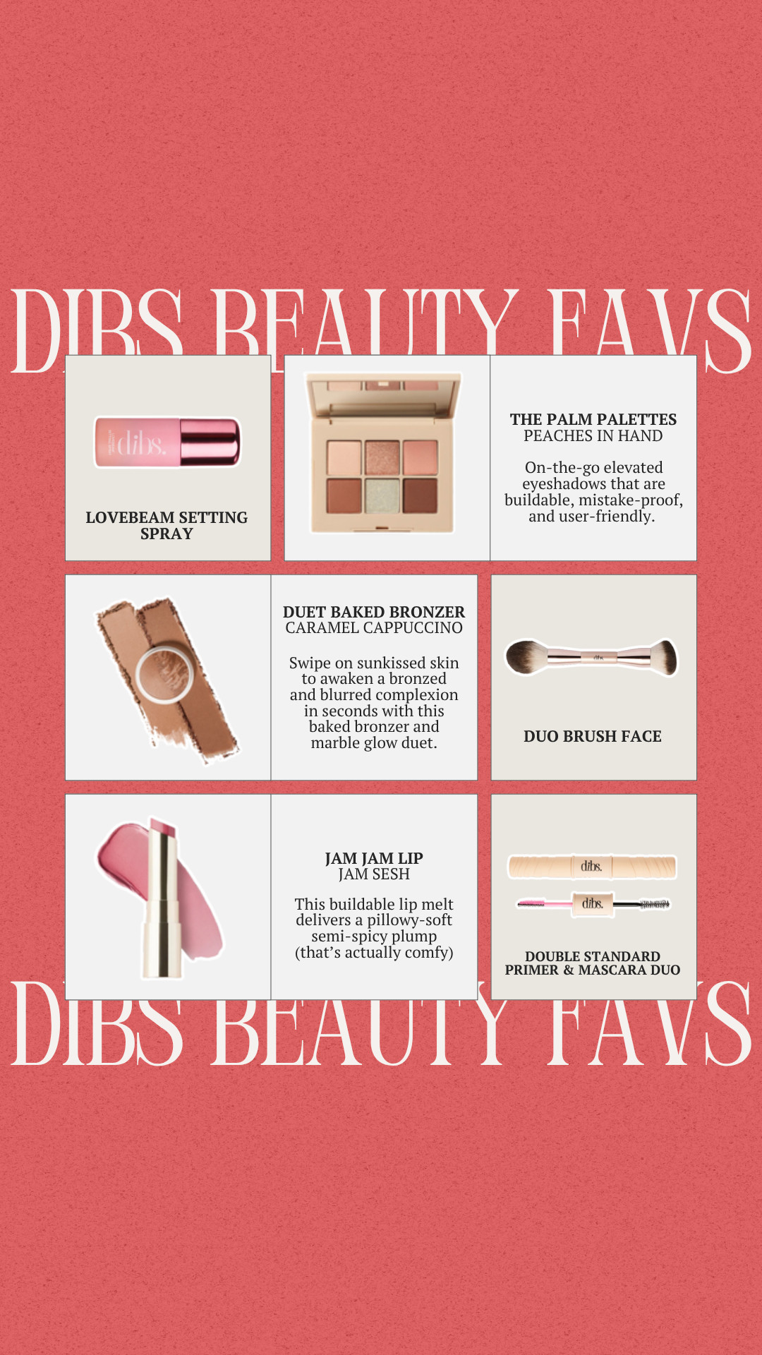 DIBS SALE!

code: OLIVIANOV for $$ off!!

dibs, dibs beauty, dibs beauty sale, black friday sale, make up on sale, sale finds, sale alert, sale, beauty on sale, Olivia Freda Curves 

 #LTKselfcare #LTKSaleAlert #LTKBeauty