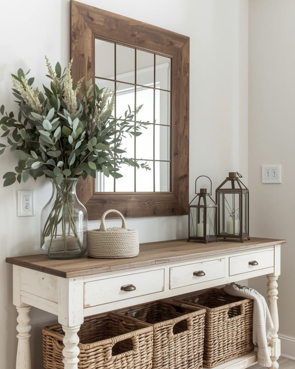 Create a warm and welcoming first impression with this farmhouse entryway table decor 🤍 A blend of neutral tones, natural textures, and timeless accents brings charm and elegance to your space.
These entryway table styling ideas combine modern farmhouse décor, cozy details, and functional organization—perfect for a beautifully curated and inviting home ✨
From trays to florals, every detail adds personality and warmth to your entryway 🌿
Shop the entryway table and all the pieces linked here to recreate this cozy farmhouse look in your home!

#FarmhouseDecor #EntrywayTable #CozyHome #LTKHome

#LTKU #LTKHome