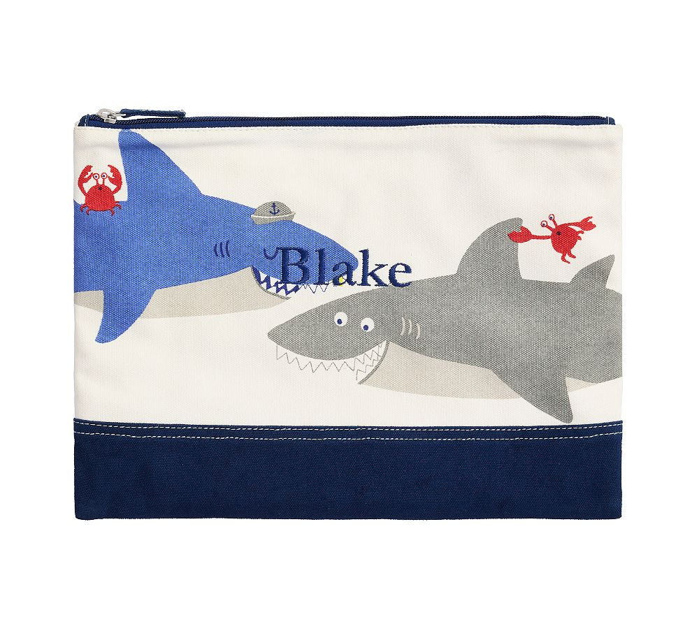 Nautical Shark Canvas Wet Dry Bag | Pottery Barn Kids