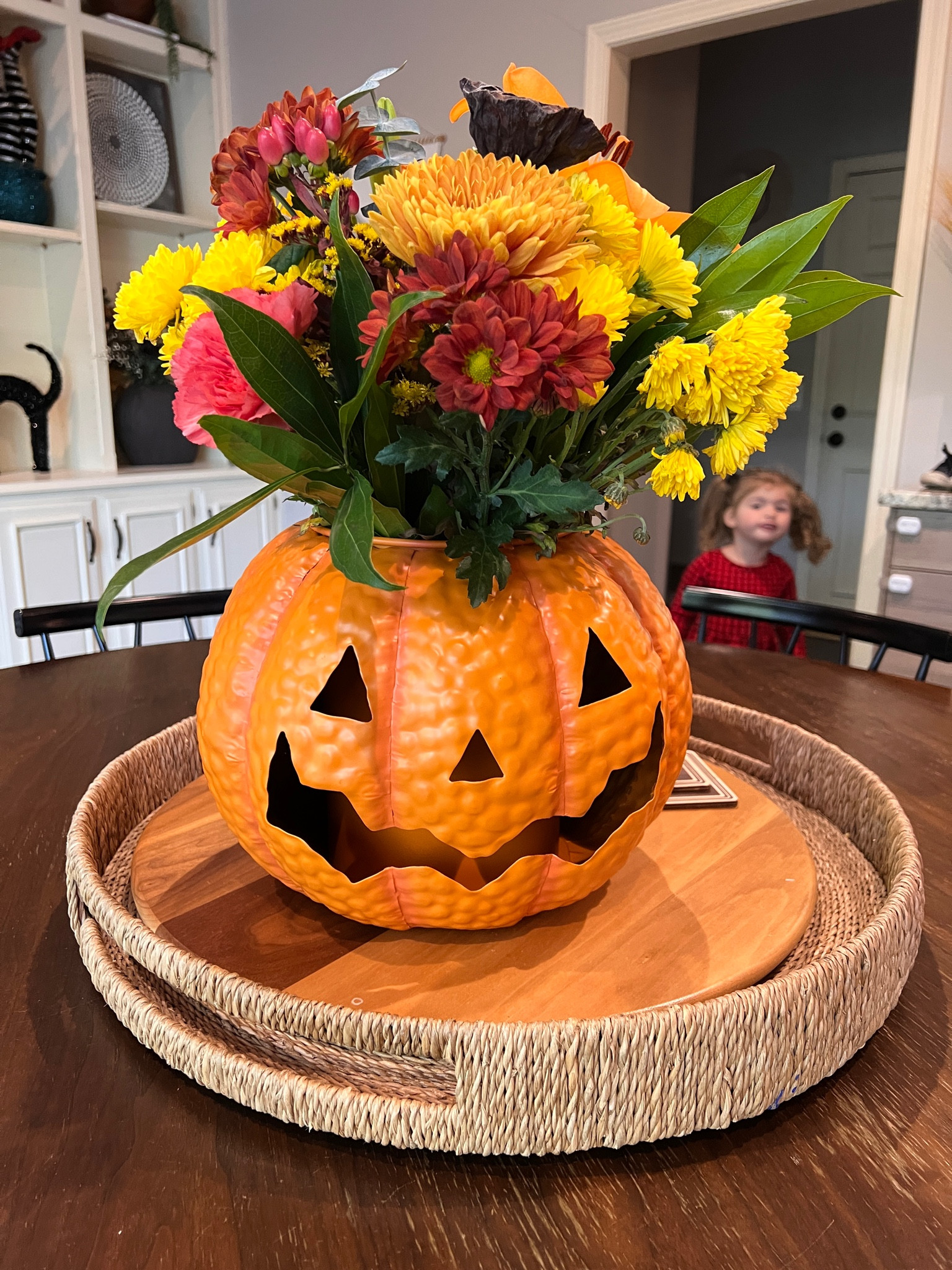 Jack o latern planter for Halloween decor flower arrangement 

#LTKfindsunder50 #LTKHalloween #LTKSeasonal
