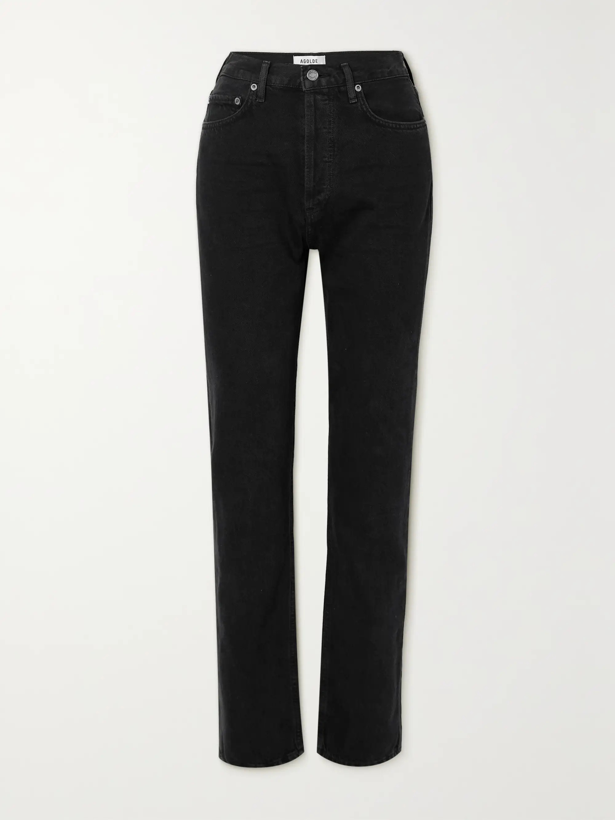 '90s Pinch Waist Long high-rise straight-leg jeans | NET-A-PORTER (UK & EU)