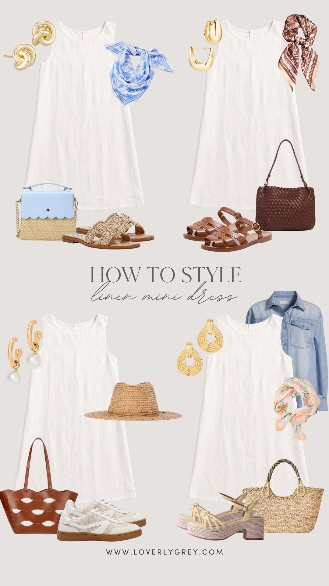 One linen mini dress, four summer-ready looks ☀️ From coastal weekends to casual errands and vacation dinners, this versatile staple does it all.

Loverly grey, Walmart, linen mini dress, white linen dress, summer outfit ideas, coastal style, vacation outfit, woven tote, raffia sandals, jelly sandals, denim shirt outfit, straw hat outfit, casual summer style, beach vacation outfits, summer capsule wardrobe, resort wear

#LTKSeasonal #LTKTravel #LTKootd