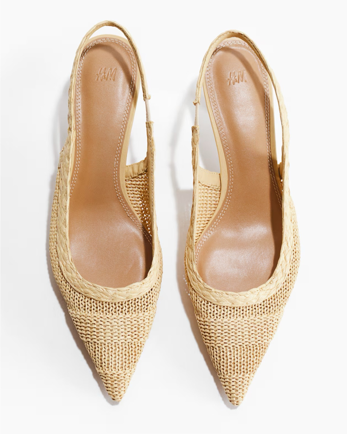 Raffia woven sling back kitten heels 

#LTKSeasonal