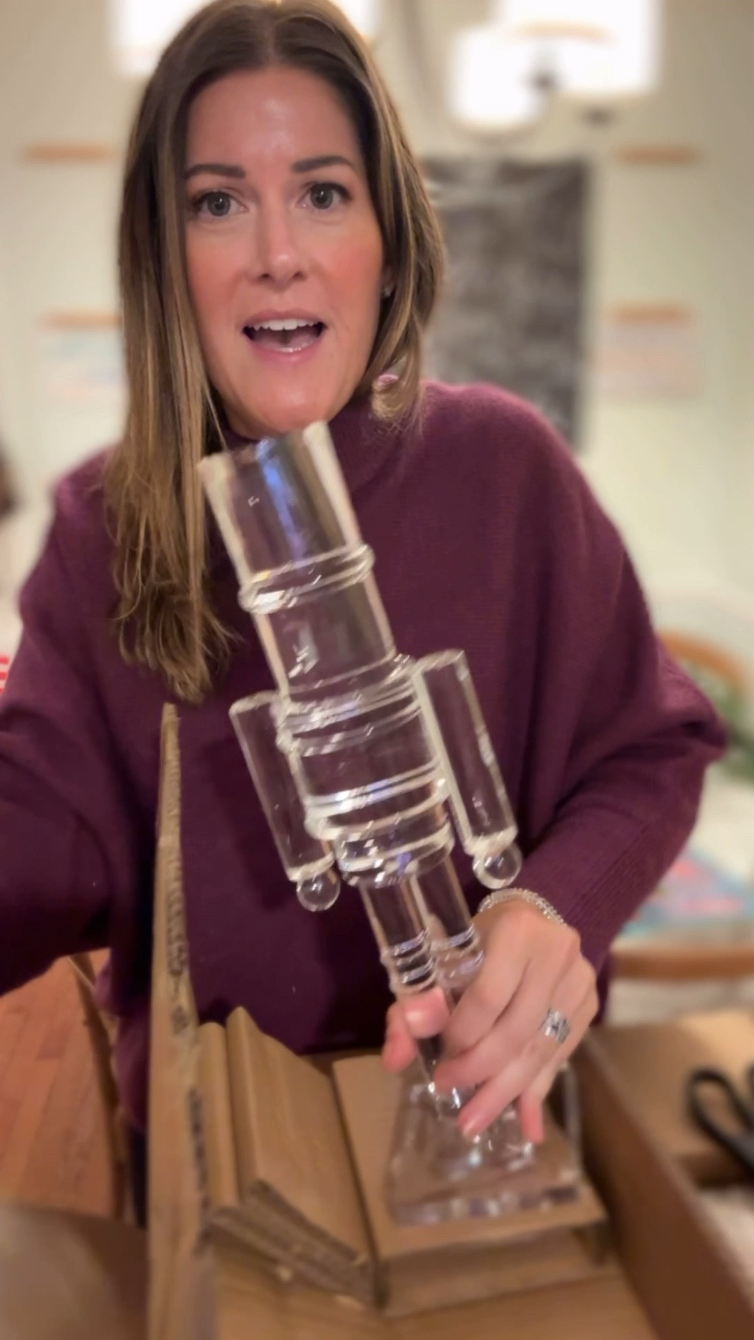 Acrylic nutcrackers 🙌🏻🙌🏻🙌🏻 these are so beautiful and feels so luxe and are literally so cheap. I cannot get over these. These are 100% going to sell out fast  

#LTKFindsUnder50 #LTKHoliday #LTKHome