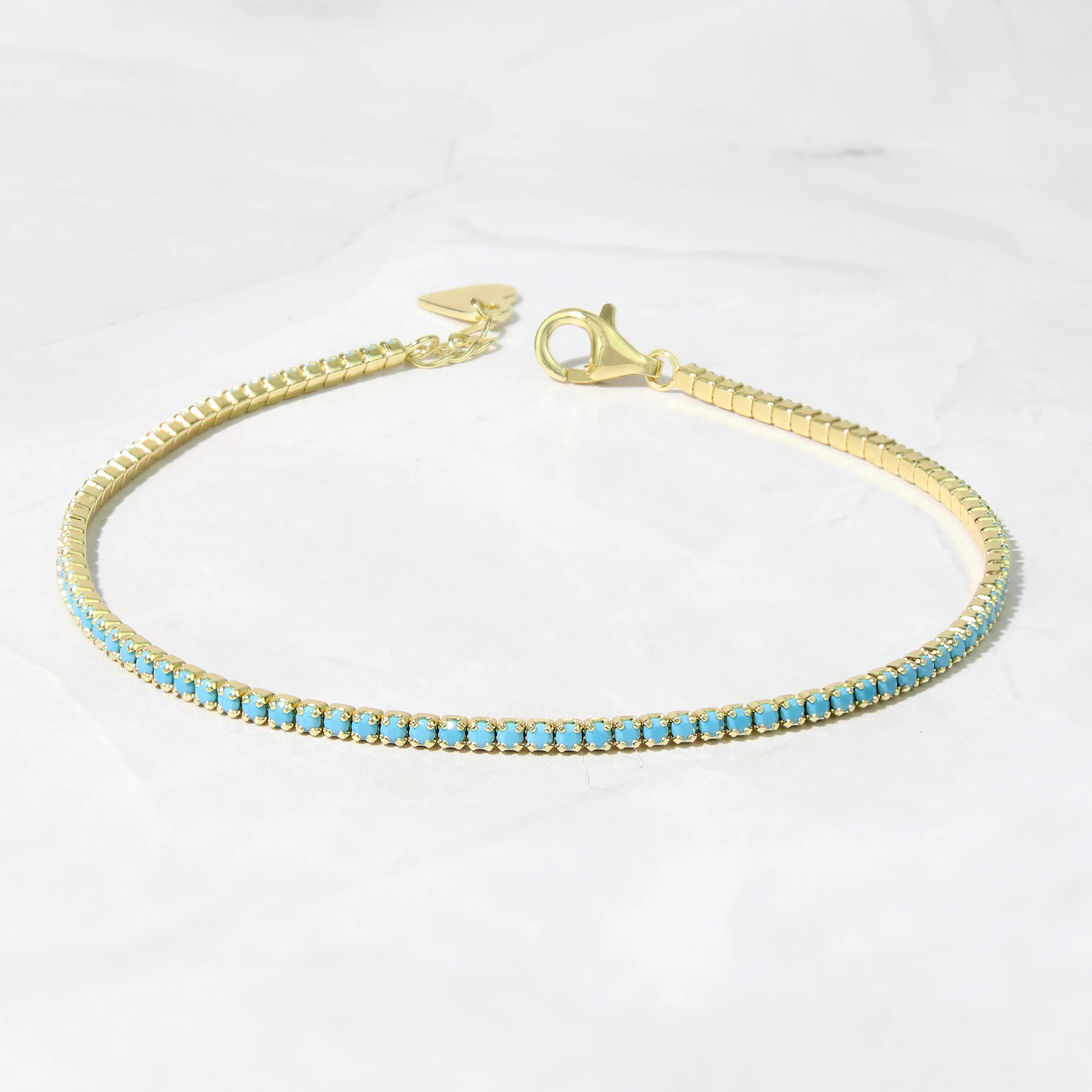 Turquoise Tennis Bracelet | Sami Jewels