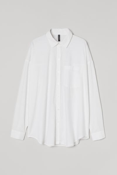 Oversized Cotton Shirt | H&M (US + CA)