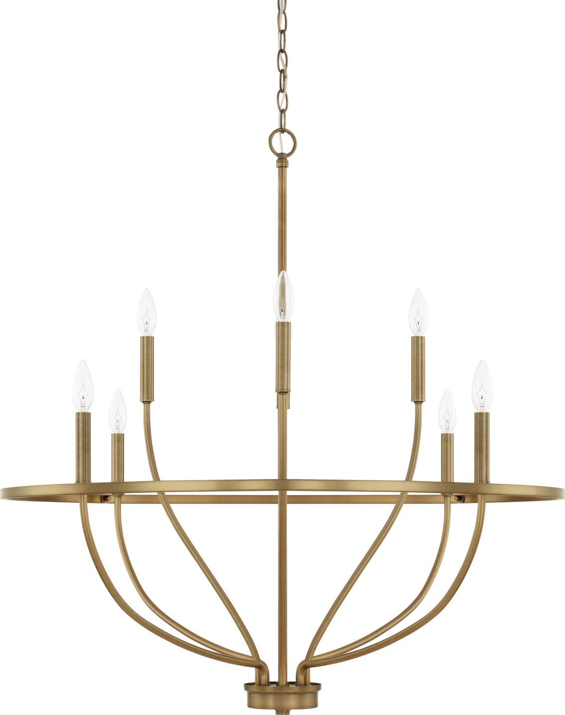 HomePlace Lighting 428581AD Greyson Urban/Industrial Vine-Style Round Chandelier, 8-Light 480 Tot... | Amazon (US)