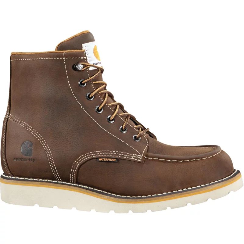 Carhartt Men's Steel Toe Wedge Boots Brown Dark/Brown, 12 - Lace St Work Boots at Academy Sports | Academy Sports + Outdoors