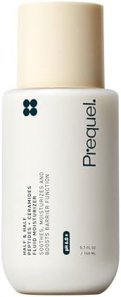 Prequel Skin Half and Half Fluid Moisturizer Face Cream. Lightweight Ceramide Peptide Lotion for ... | Amazon (US)