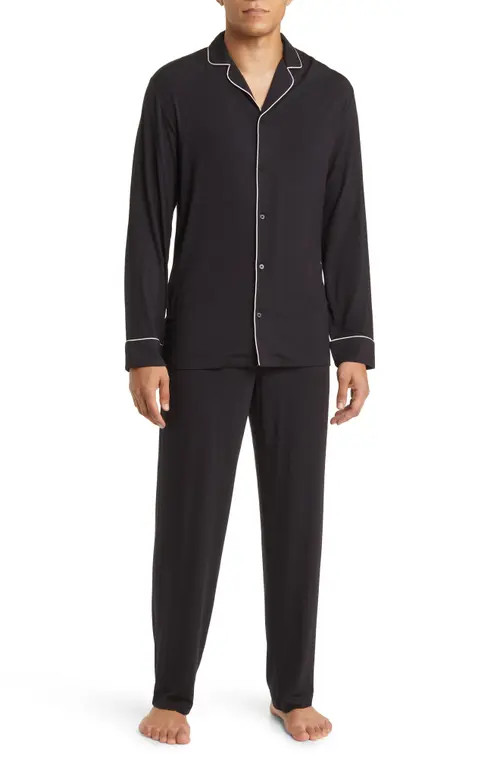 Nordstrom Moonlight Eco Pajamas in Black at Nordstrom, Size Medium | Nordstrom