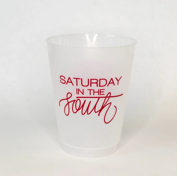 Saturday in the South  Set of 8 16 Oz Frosted Shatterproof - Etsy | Etsy (US)