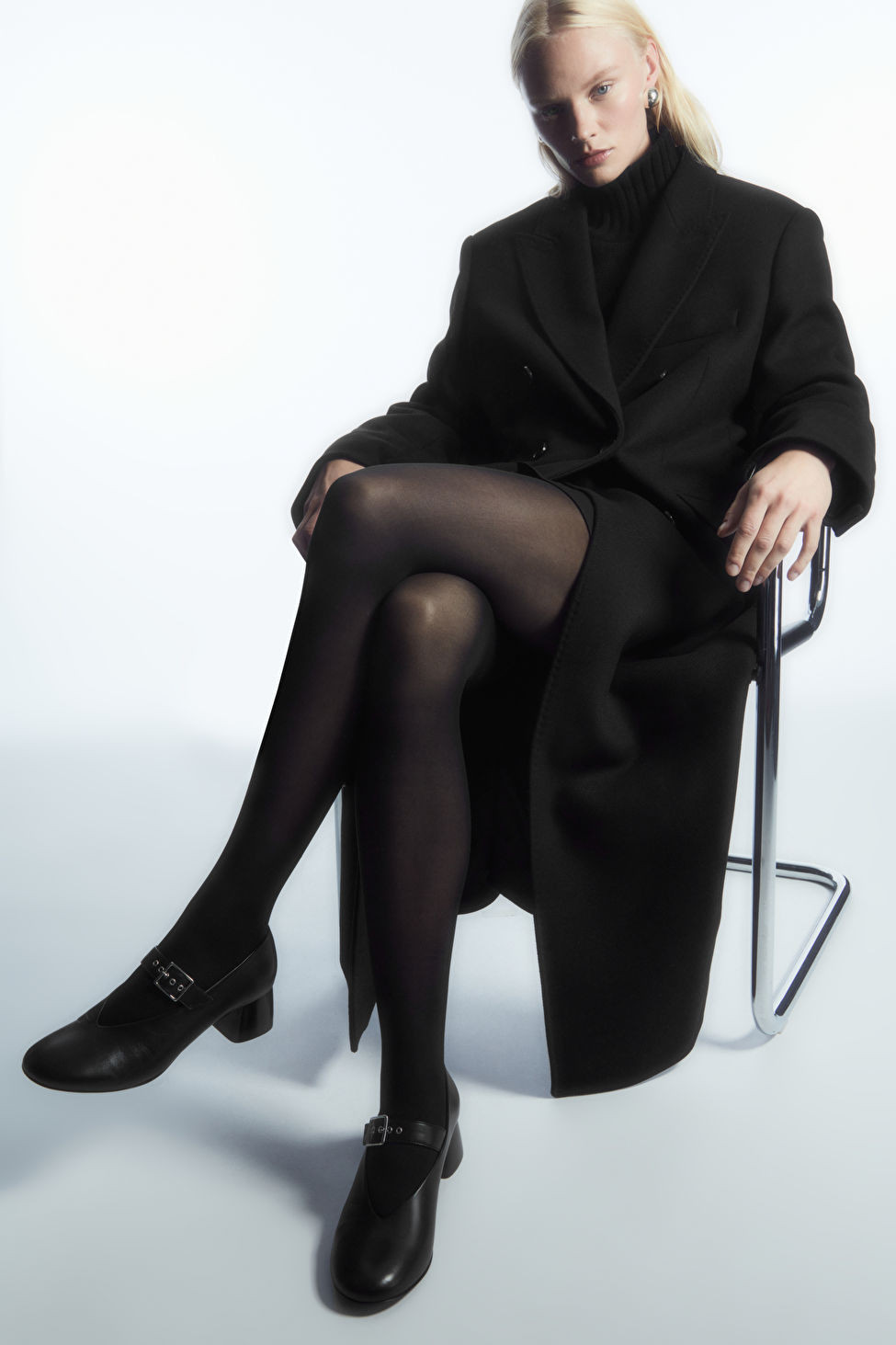 BLOCK-HEEL LEATHER MARY-JANE PUMPS | COS UK