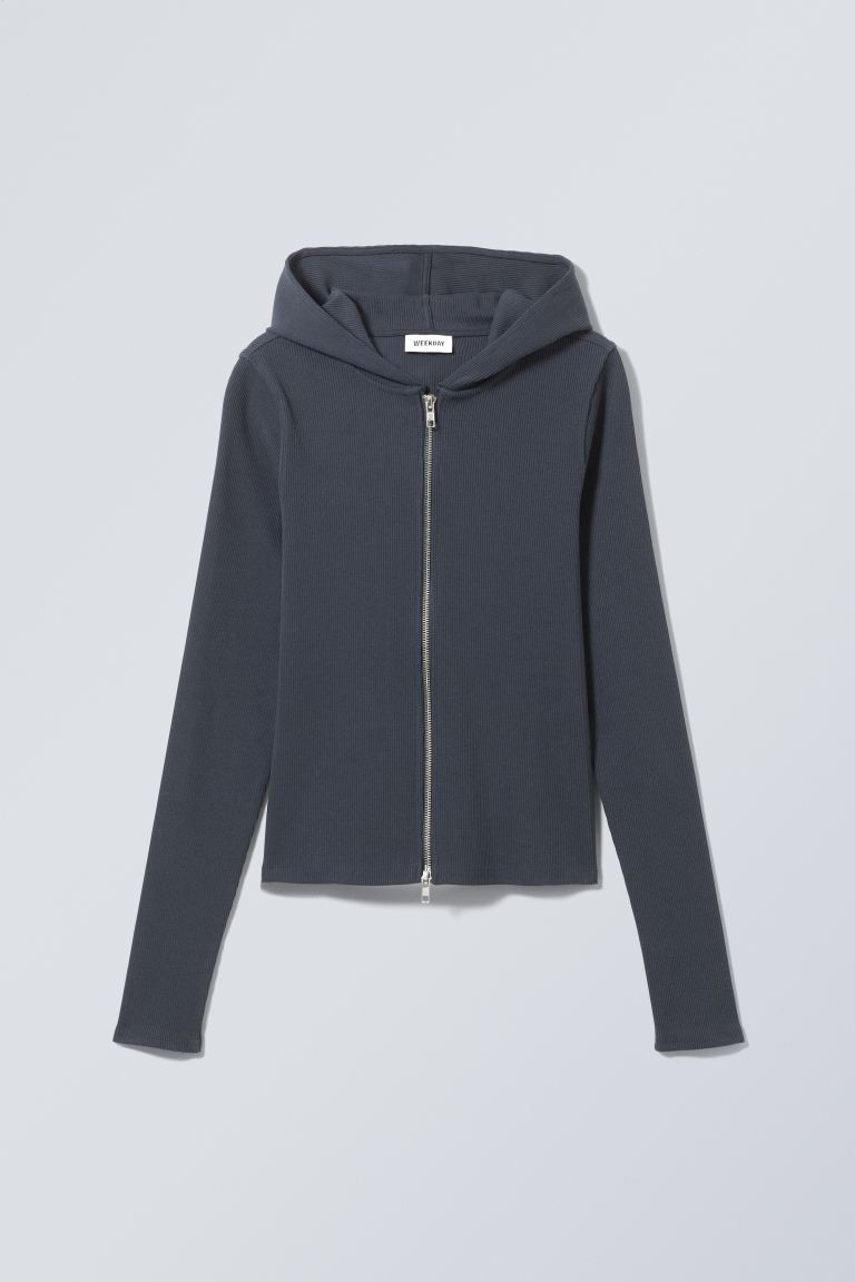 Cut Tight Zip Hoodie | H&M (UK, MY, IN, SG, PH, TW, HK)
