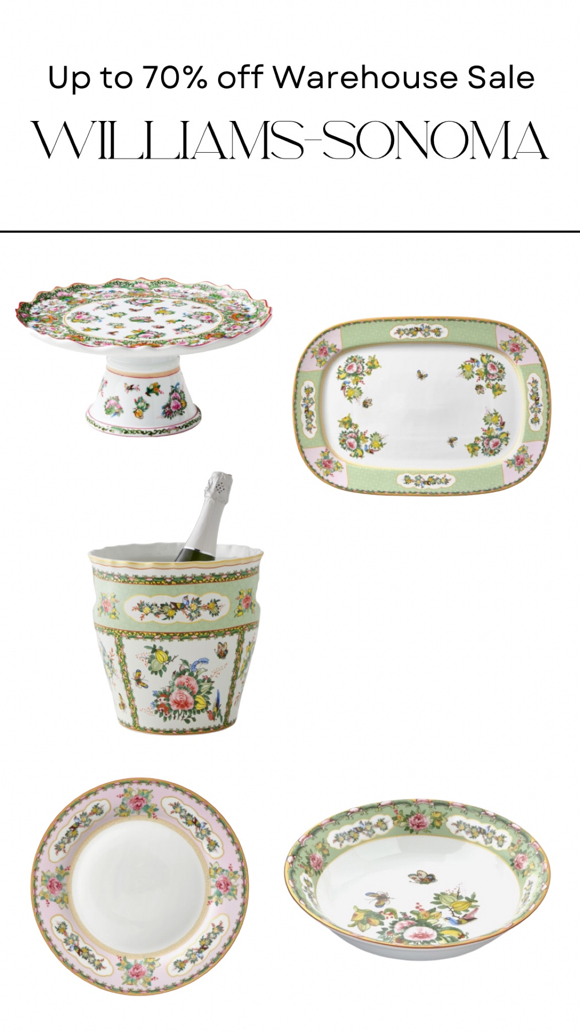 Williams Sonoma warehouse sale // fine china sale // grand millennial // dinner party // hosting // hostess 

#LTKunder50 #LTKSeasonal #LTKsalealert