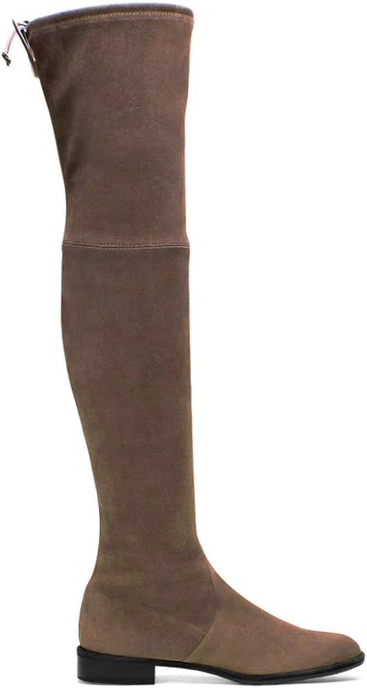 Womens Knee High Boots Stretch Faux Suede Over The Knee Boots For Women Heels | Amazon (US)