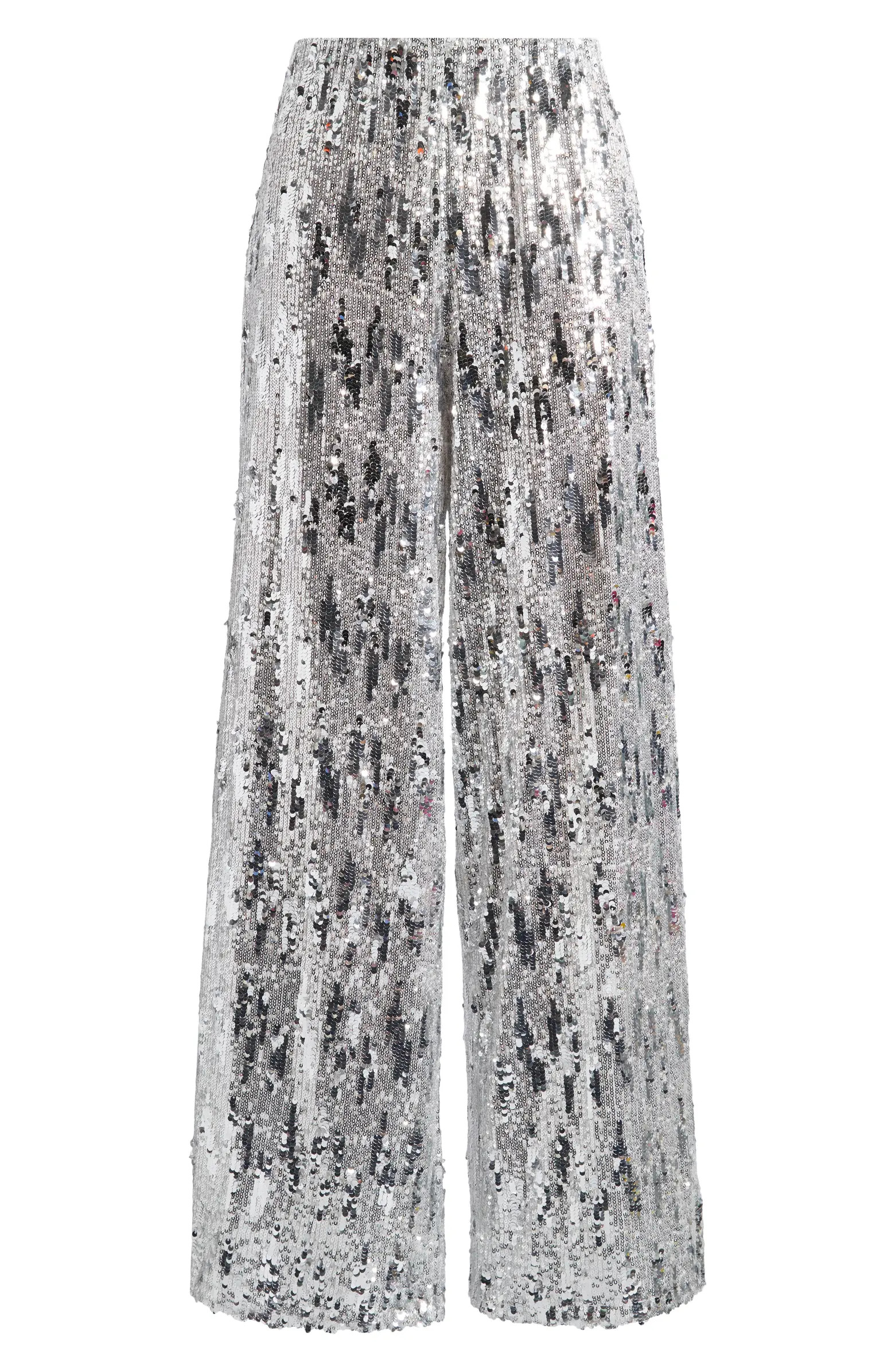 Topshop Sequin Wide Leg Pants | Nordstrom | Nordstrom