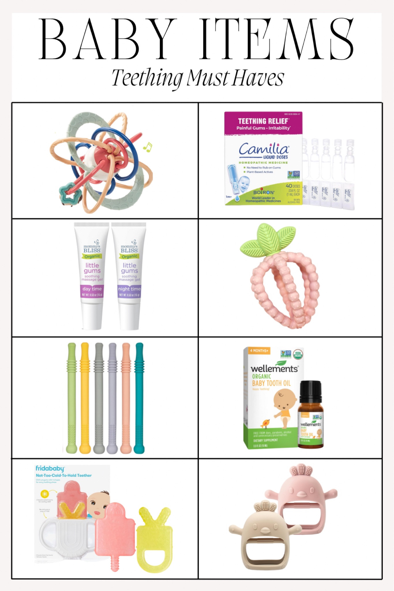 Teething Must Haves

Baby products
Teething toys
Teething gel
Baby items


#LTKFamily #LTKBaby