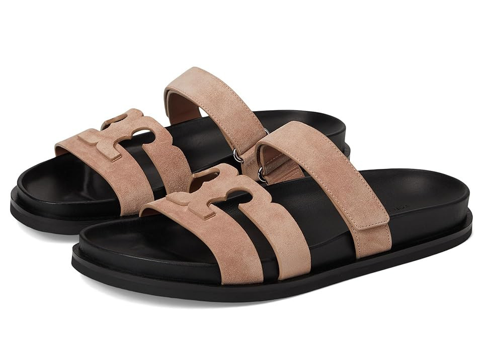 Tory Burch Ines Sport Slide Women's Sandals Malva/Perfect Black : 9.5 M, Suede | Zappos