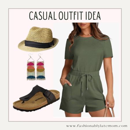Casual outfit idea 
Fashionablylatemom 
Fashionably late mom 